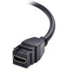 imageCable Matters 2Pack HDMI Keystone Jack Pigtail Cable in Black  8 Inches