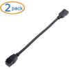 imageCable Matters 2Pack HDMI Keystone Jack Pigtail Cable in Black  8 Inches