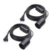 imageCable Matters 2Pack Hanging Light Cord with Switch  15ft Pendant Light Cord with Plug BlackBlack