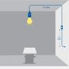 imageCable Matters 2Pack Hanging Light Cord with Switch  15ft Pendant Light Cord with Plug BlackWhite