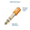 imageCable Matters 2Pack Headphone Adapter Kit with 14 to 35mm Adapter and 35mm to 14 Converter in Blue and Orange