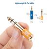 imageCable Matters 2Pack Headphone Adapter Kit with 14 to 35mm Adapter and 35mm to 14 Converter in Blue and Orange