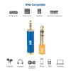 imageCable Matters 2Pack Headphone Adapter Kit with 14 to 35mm Adapter and 35mm to 14 Converter in Blue and Orange