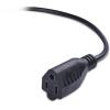 imageCable Matters 2Pack Low Profile Flat Plug Extension Cord Power Extension Cable 10 Feet NEMA 515P to NEMA 515R3 Feet