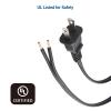 imageCable Matters 2Pack Polarized 18AWG 2 Prong Replacement Cord Lamp Wire 8 ft  10A NEMA 115P to 2 Wire for Lamp Cord Replacement with Plug8 Feet
