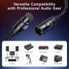 imageCable Matters 2Pack Premium XLR to XLR Cables  6ft Male to Female Microphone Cable OxygenFree Copper OFC Mic Cord Black3 Feet