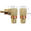 imageCable Matters 2Pack Right Angle RCA Adapter 90 Degree RCA Adapter