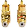 imageCable Matters 2Pack Right Angle RCA Adapter 90 Degree RCA Adapter
