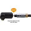 imageCable Matters 2Pack Right Angle Toslink Adapter Toslink Extension Male to Female