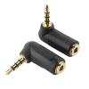 imageCable Matters 2Pack TRRS Right Angle 35mm Adapter in Black 35mm Right Angle Adapter 90 Degree 35mm Adapter 90 Degree Audio Adapter