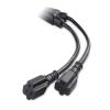 imageCable Matters 3 Prong 30 Amp Male to 20 Amp Female Adapter for Generator  25ft NEMA TT30P to 2X 520R 30AMP to 110 Adapter Splitter