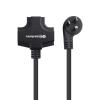 imageCable Matters 3Outlet 3 Prong Extension Cord 8 Feet 3Outlet Splitter Adapter with Extension Cord in Black