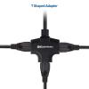 imageCable Matters 3Outlet 3 Prong Extension Cord 8 Feet 3Outlet Splitter Adapter with Extension Cord in Black
