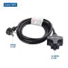 imageCable Matters 3Outlet 3 Prong Extension Cord 8 Feet 3Outlet Splitter Adapter with Extension Cord in Black