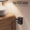 imageCable Matters 3Pack 2 Prong Outlet Switch ON Off Plugin Switch for Outlet WhiteBlack
