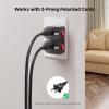 imageCable Matters 3Pack 2 Prong Outlet Switch ON Off Plugin Switch for Outlet WhiteBlack