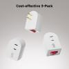 imageCable Matters 3Pack 2 Prong Outlet Switch ON Off Plugin Switch for Outlet WhiteWhite