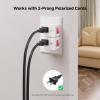 imageCable Matters 3Pack 2 Prong Outlet Switch ON Off Plugin Switch for Outlet WhiteWhite