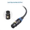 imageCable Matters 3Pack ColorCoded Premium Shielded XLR Cables  6ft OxygenFree Copper OFC XLR Microphone Cable Male to Female Black10 Feet