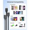 imageCable Matters 3Pack Extreme Flexible USB A to USB C Cable 6ft in White Support Apple CarPlay Android Auto USBA to USBC Charging Cable for iPhone 1615 Pro Max Plus Galaxy S23Black
