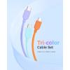 imageCable Matters 3Pack Extreme Flexible USB A to USB C Cable 6ft in White Support Apple CarPlay Android Auto USBA to USBC Charging Cable for iPhone 1615 Pro Max Plus Galaxy S23Multicolored