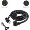 imageCable Matters 4 Prong 50 AMP RV Extension Cord 25 ft with EasyGrip Handles 68 AWG NEMA 1450 Extension Cord Compatible with Tesla ChargerEV Charger  J1772 Charger NEMA 1450P to 1450R15 Feet