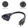 imageCable Matters 4 Prong 50 AMP to 30 AMP Generator Adapter 30 AMP to 50 AMP RV Adapter Generator Cord  15 Feet NEMA L1430P to 1450R
