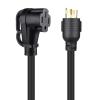 imageCable Matters 4 Prong 50 AMP to 30 AMP Generator Adapter 30 AMP to 50 AMP RV Adapter Generator Cord  15 Feet NEMA L1430P to 1450R