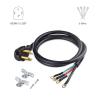 imageCable Matters 4 Prong Dryer Cord  6ft Supports 30A250V7500W 10AWG NEMA 1430P to 4 Wire Dryer Power Cord6 ft