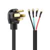 imageCable Matters 4 Prong Dryer Cord  6ft Supports 30A250V7500W 10AWG NEMA 1430P to 4 Wire Dryer Power Cord6 ft