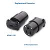 imageCable Matters 4Pack 3 Prong Extension Cord Plug Replacement UL Listed 2X NEMA 515R and 2X NEMA 515P Replacement Plugs  Extension Cord Ends in BrownBlack