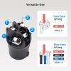imageCable Matters 4Pack 4Pole Speaker Cable Connector  Max OD 85mm033 inches Compatible with Neutrik Speakon Connector NL4FC NL4FX NL4 Series