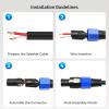 imageCable Matters 4Pack 4Pole Speaker Cable Connector  Max OD 85mm033 inches Compatible with Neutrik Speakon Connector NL4FC NL4FX NL4 Series