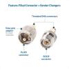 imageCable Matters 4Pack SMA to UHF Adapter Kit UHF to SMA Adapter KitSMA to UHF Gender Changer and Connector Adapter Kit