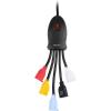 imageCable Matters 5 Outlet Power Cord Splitter Power Squid Outlet Multiplier with Extra Long 10 Foot Power Cord and Color Coded Receptacles