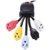 imageCable Matters 5 Outlet Power Cord Splitter Power Squid Outlet Multiplier with Extra Long 10 Foot Power Cord and Color Coded Receptacles