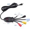 imageCable Matters 5 Outlet Power Cord Splitter Power Squid Outlet Multiplier with Extra Long 10 Foot Power Cord and Color Coded Receptacles