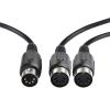 imageCable Matters 5PIN DIN MIDI Splitter Cable Dual MIDI Cable  05 Meters  16 Feet