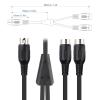 imageCable Matters 5PIN DIN MIDI Splitter Cable Dual MIDI Cable  05 Meters  16 Feet