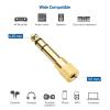 imageCable Matters 5Pack 14 to 18 Headphone Adapter 635mm to 35mm Adapter Male to Female Gold Plated Stereo Headphone 35mm to 14 Adapter5Pack