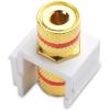 imageCable Matters 5Pack Banana Jack Binding Post Keystone Jack Inserts with Black RingRed
