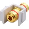 imageCable Matters 5Pack Banana Jack Binding Post Keystone Jack Inserts with Black RingRed
