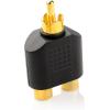 imageCable Matters 5Pack Gold Plated RCA Male to Female Split Adapter