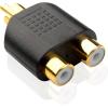 imageCable Matters 5Pack Gold Plated RCA Male to Female Split Adapter