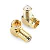 imageCable Matters 5Pack Gold Plated Right Angle FType Coaxial RG6 Adapter