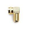 imageCable Matters 5Pack Gold Plated Right Angle FType Coaxial RG6 Adapter