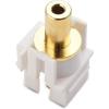 imageCable Matters 5Pack GoldPlated 35mm TRS Keystone Jack Inserts in White