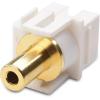 imageCable Matters 5Pack GoldPlated 35mm TRS Keystone Jack Inserts in White