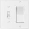 imageCable Matters 5Pack Toggle Switch Wall Switch Cover Double Gang Wall Plate Cover for Decorator Device in White
