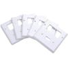 imageCable Matters 5Pack Toggle Switch Wall Switch Cover Double Gang Wall Plate Cover for Decorator Device in White